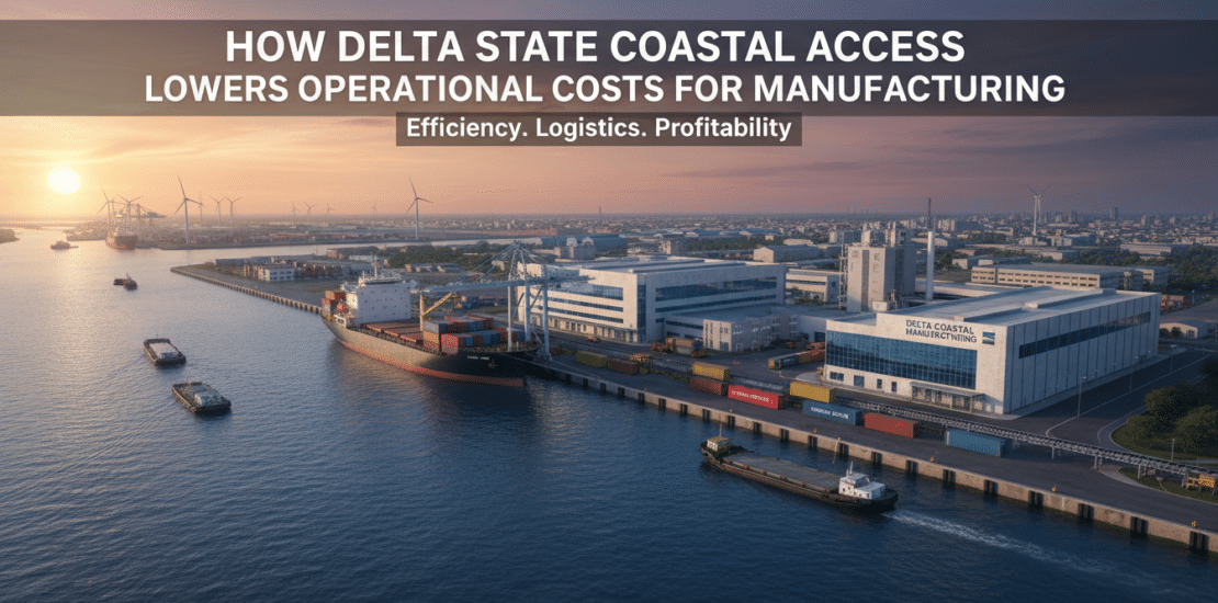 how delta state coastal access lowers operational costs for manufacturing