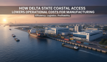how delta state coastal access lowers operational costs for manufacturing