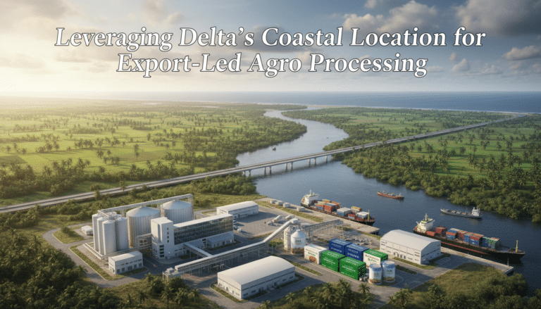 leveraging deltaʼs coastal location for export led agro processing