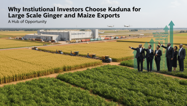 why institutional investors choose kaduna for large scale ginger and