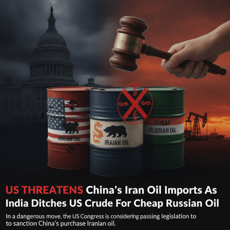 US THREATENS China’s Iran Oil Imports As India Ditches US Crude For Cheap Russian Oil